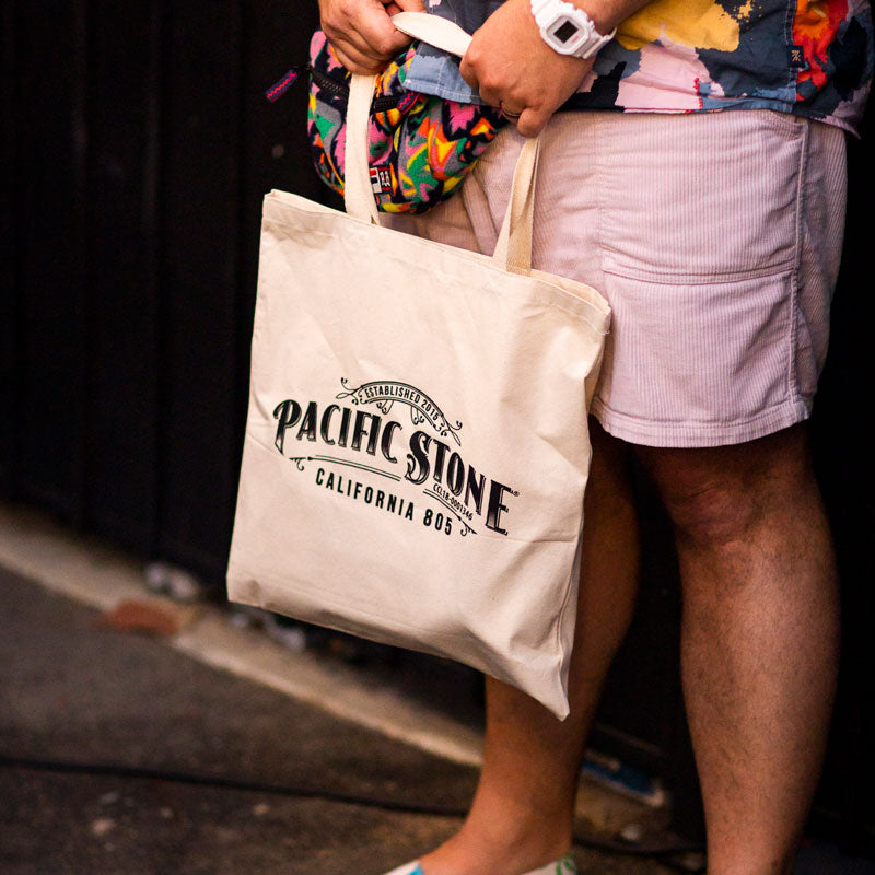 Pacific Stone Logo Canvas Tote Bag